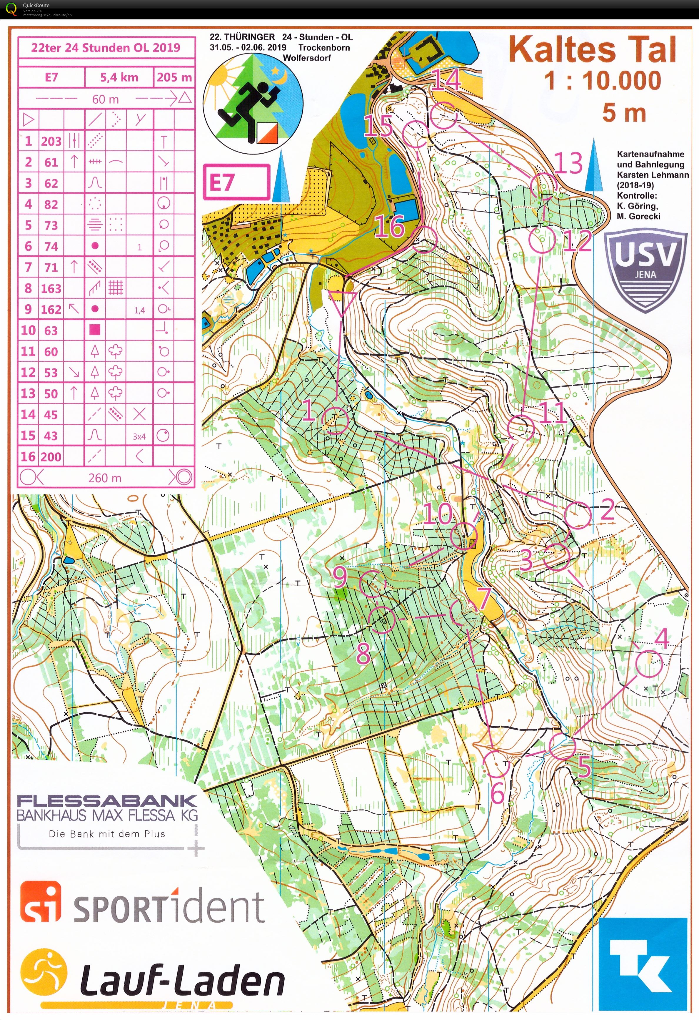 24h-Orienteering E7 (01/06/2019)