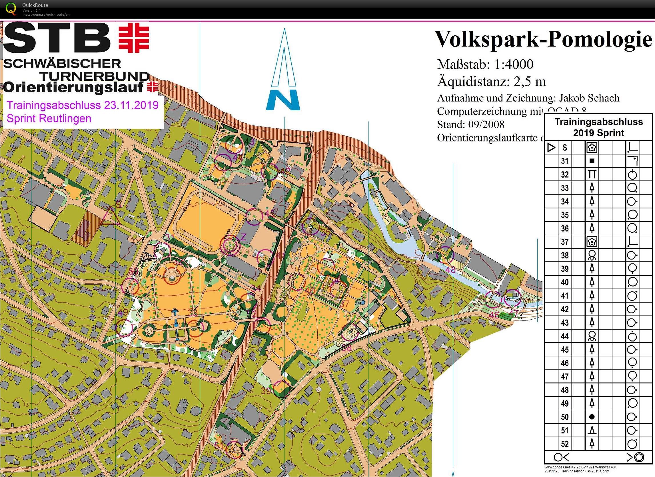 Sprinttraining Pomologie (set controls) (23.11.2019)