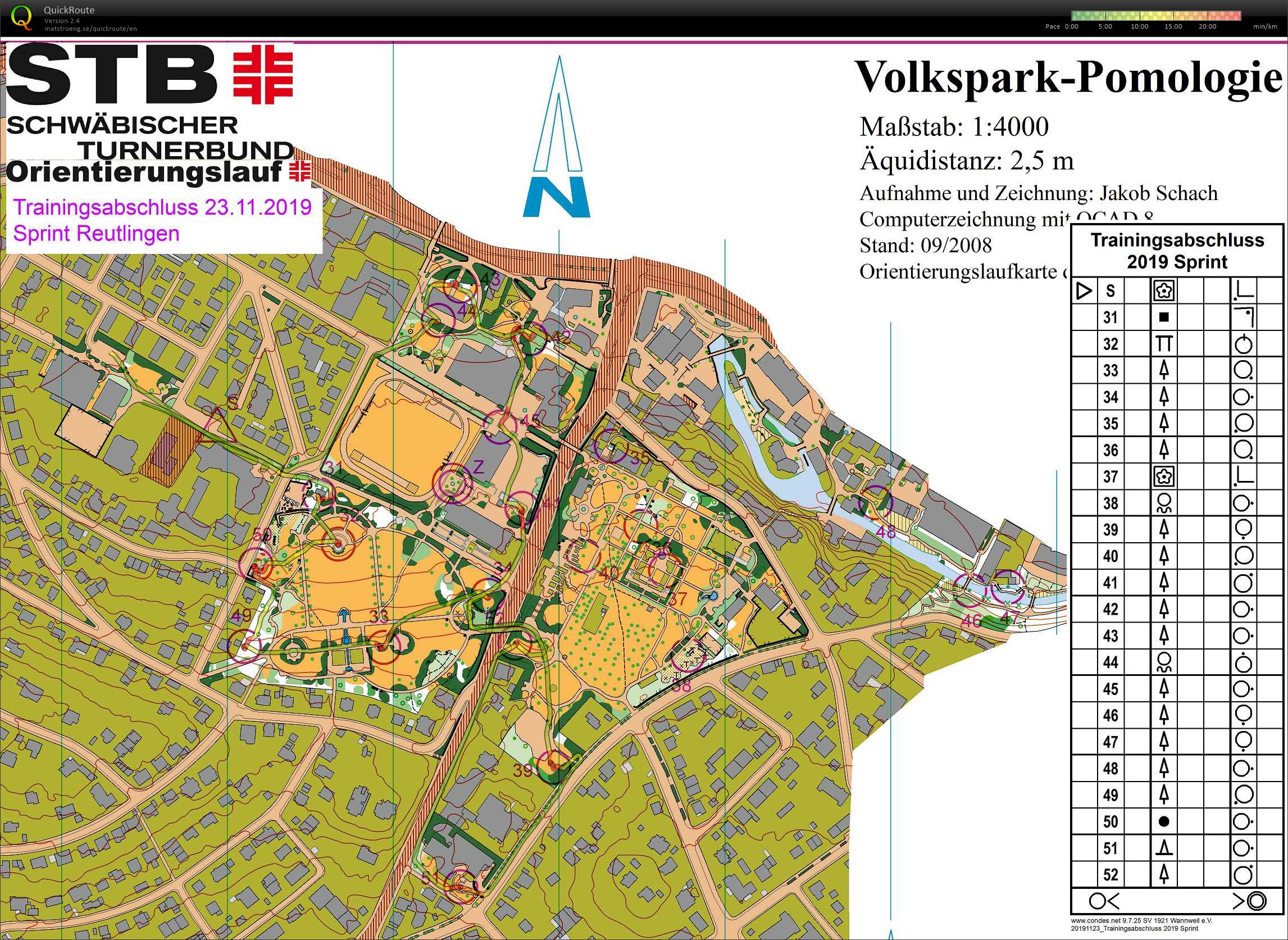 Sprinttraining Pomologie (set controls) (23-11-2019)