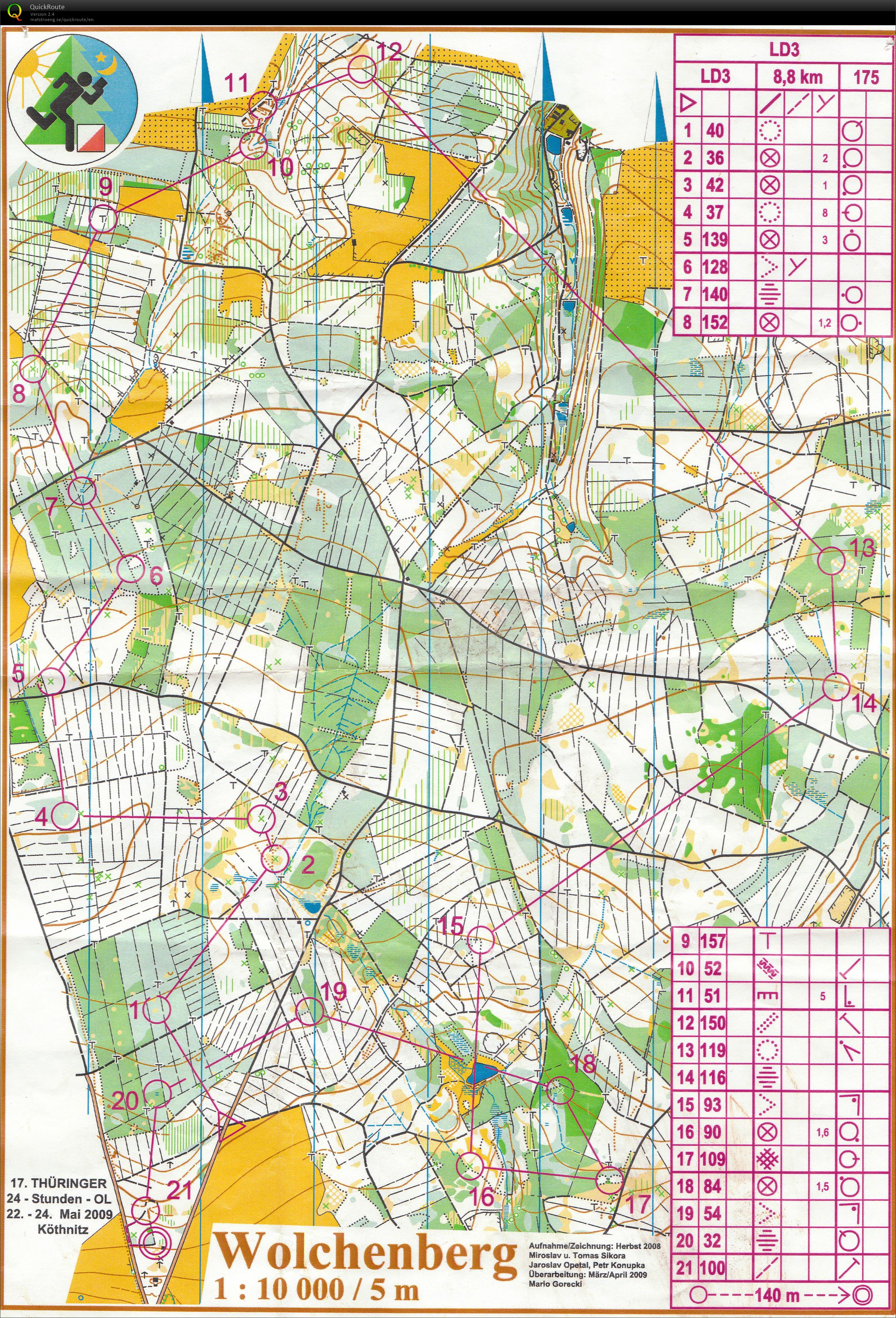 24h Orienteering LD3 (23/05/2009)