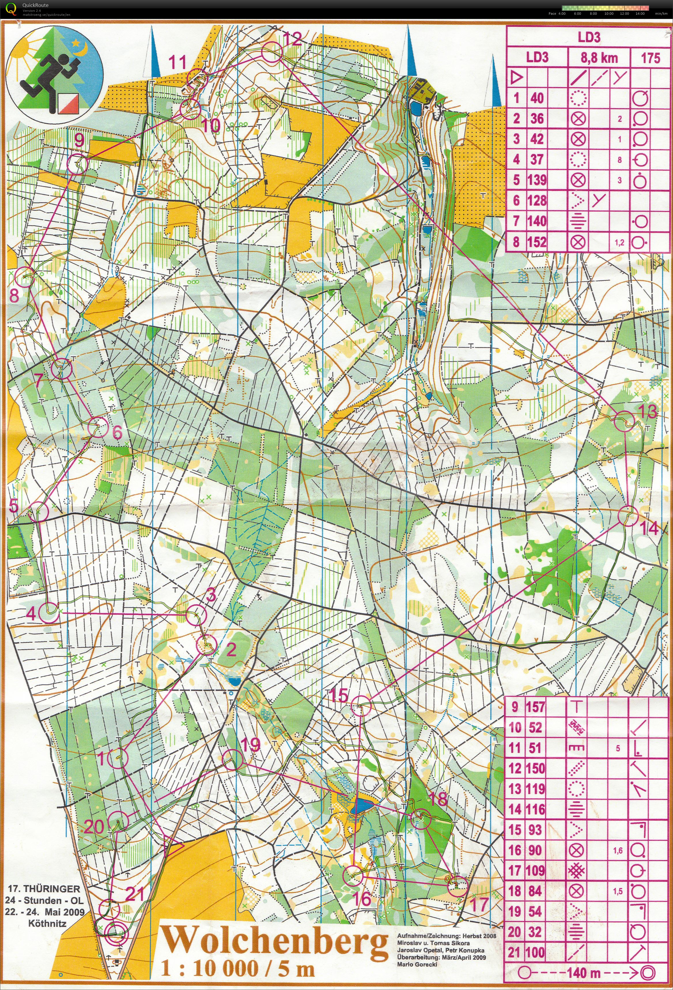 24h Orienteering LD3 (23/05/2009)