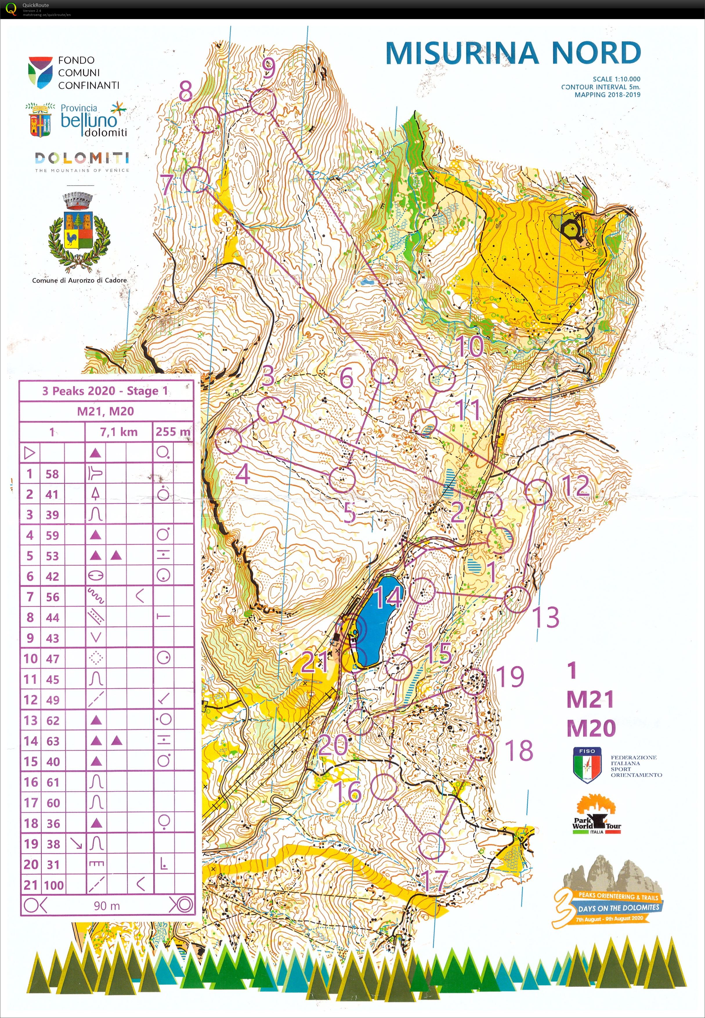 3 Peaks Orienteering Day 1 (07/08/2020)