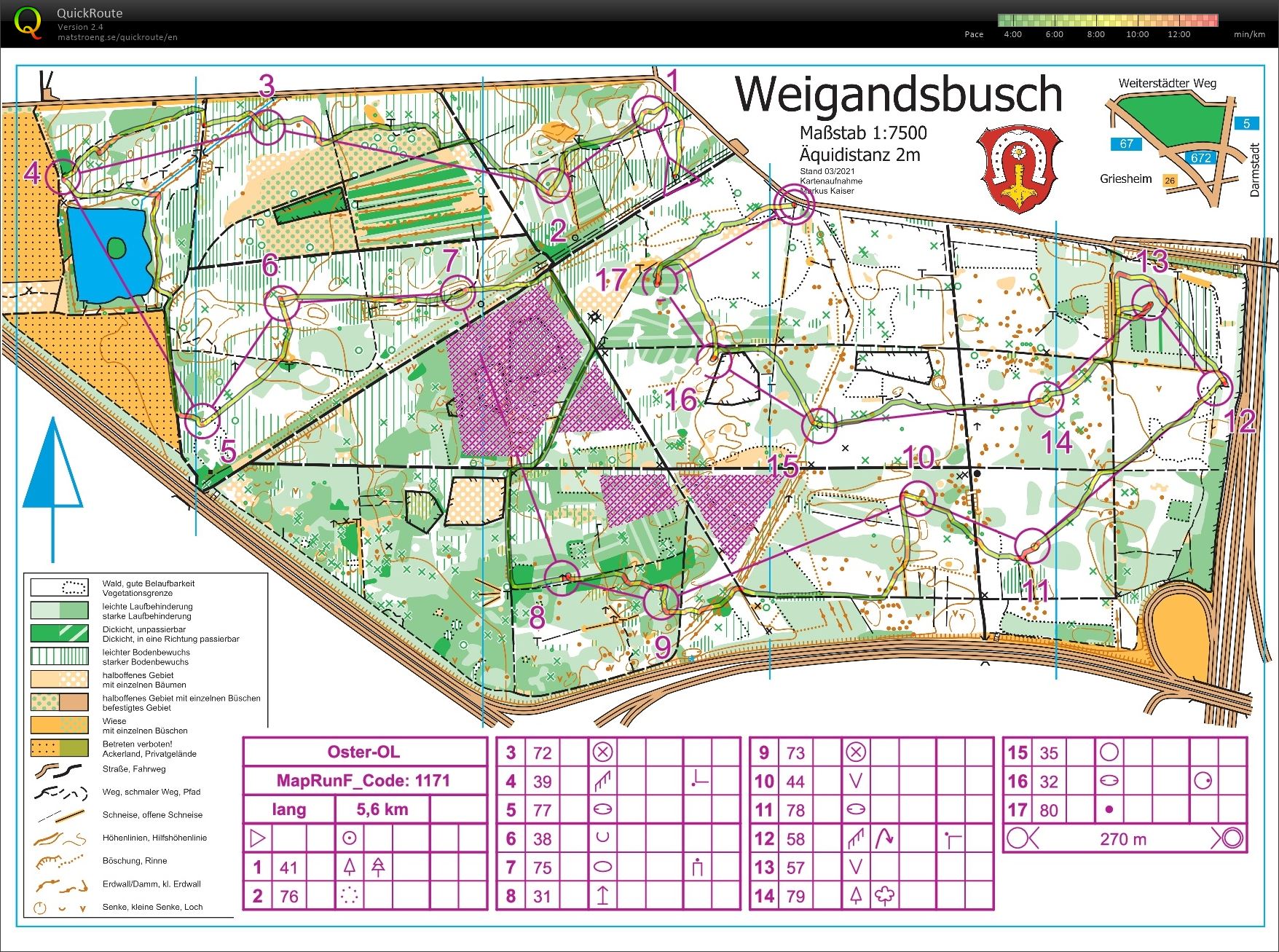 MapRun-Training Weigandsbusch (09.05.2021)