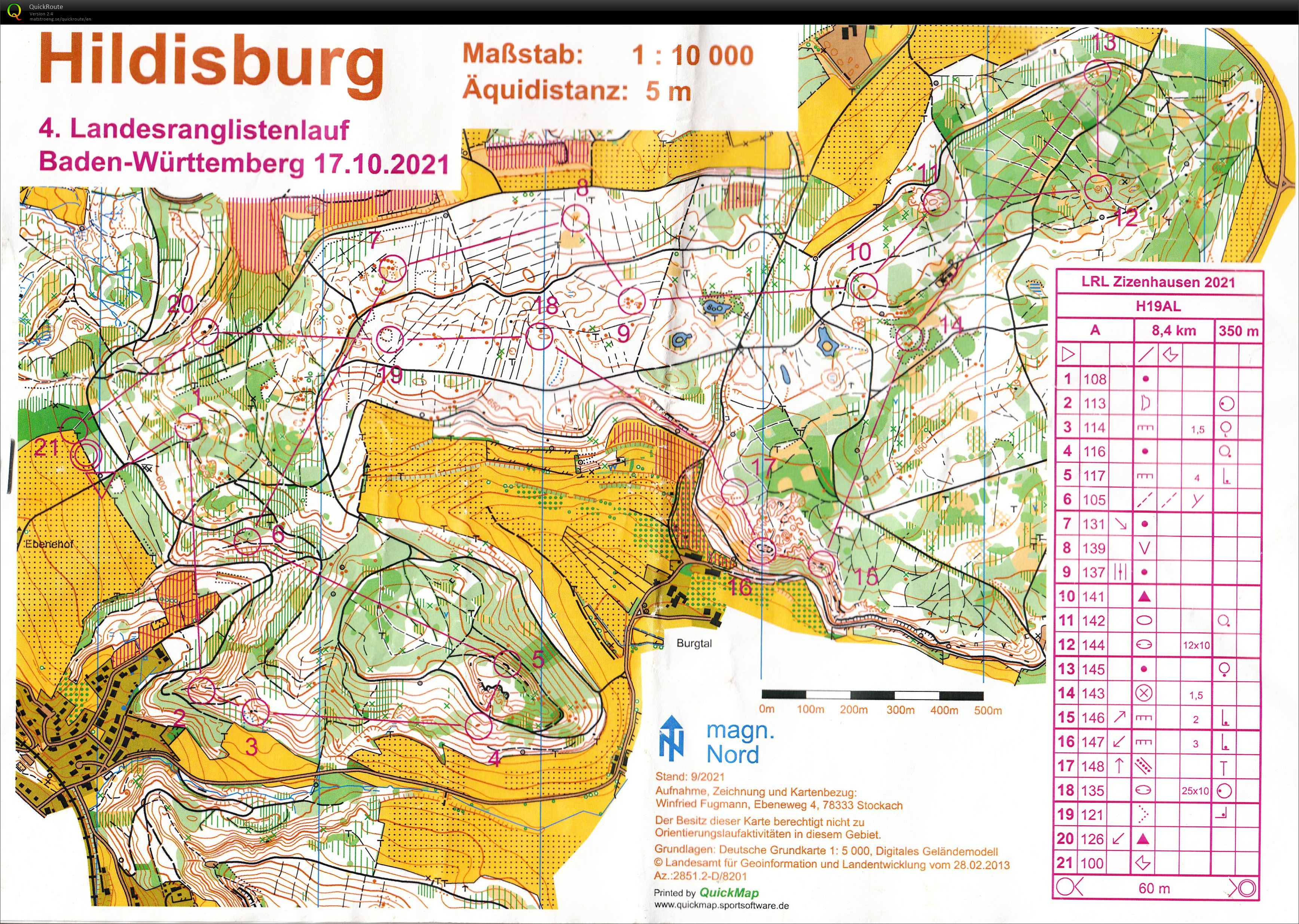 Regional ranking Zitzenhausen (2021-10-17)