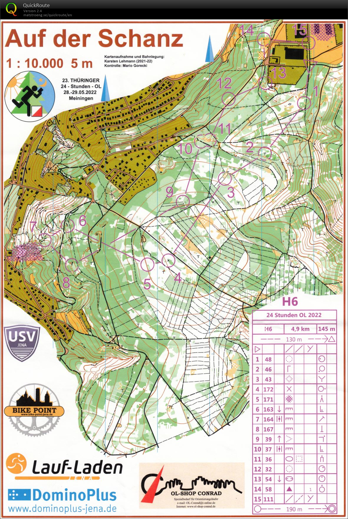 24 h orienteering H6 (28.05.2022)