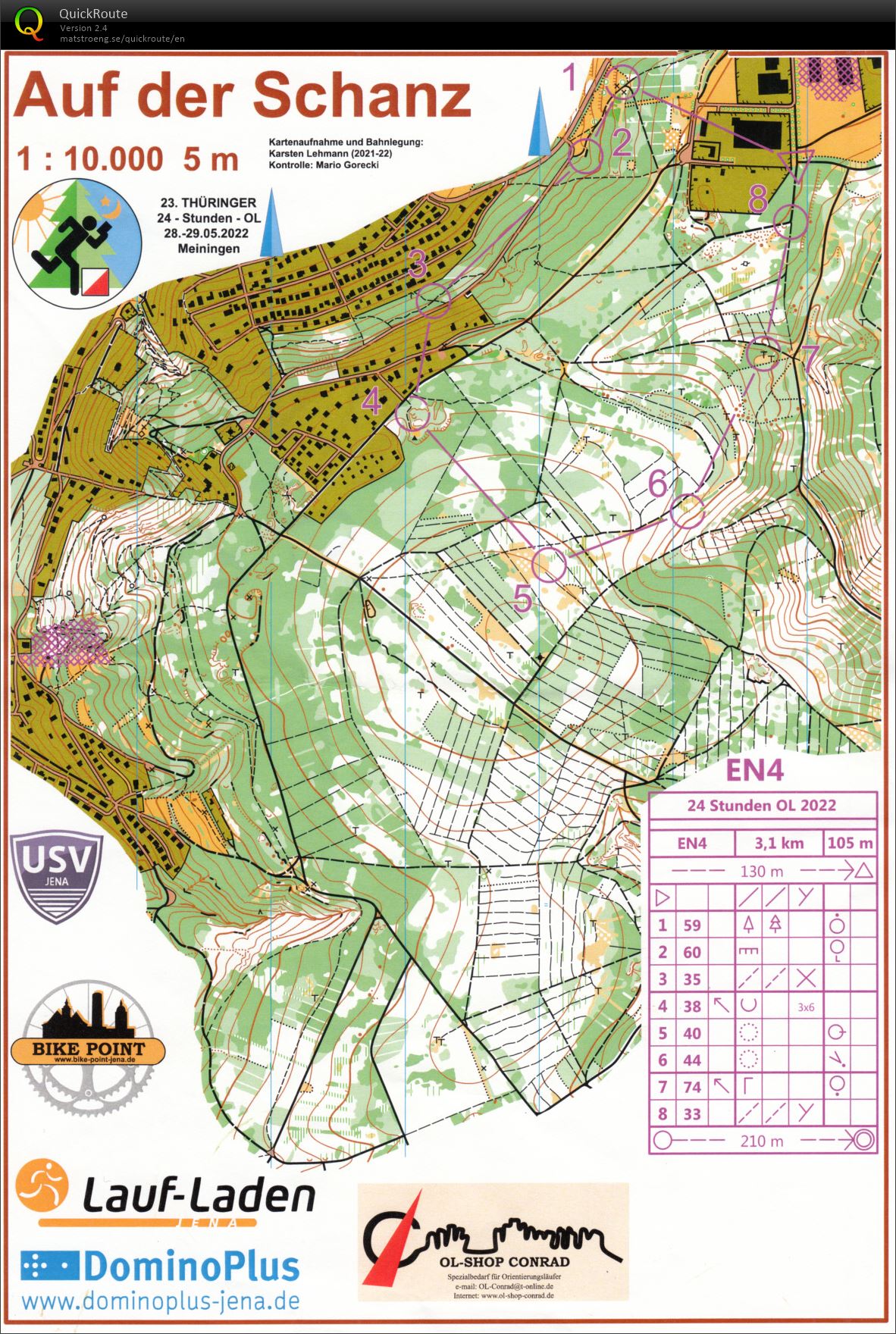 24 h orienteering EN4 (29.05.2022)