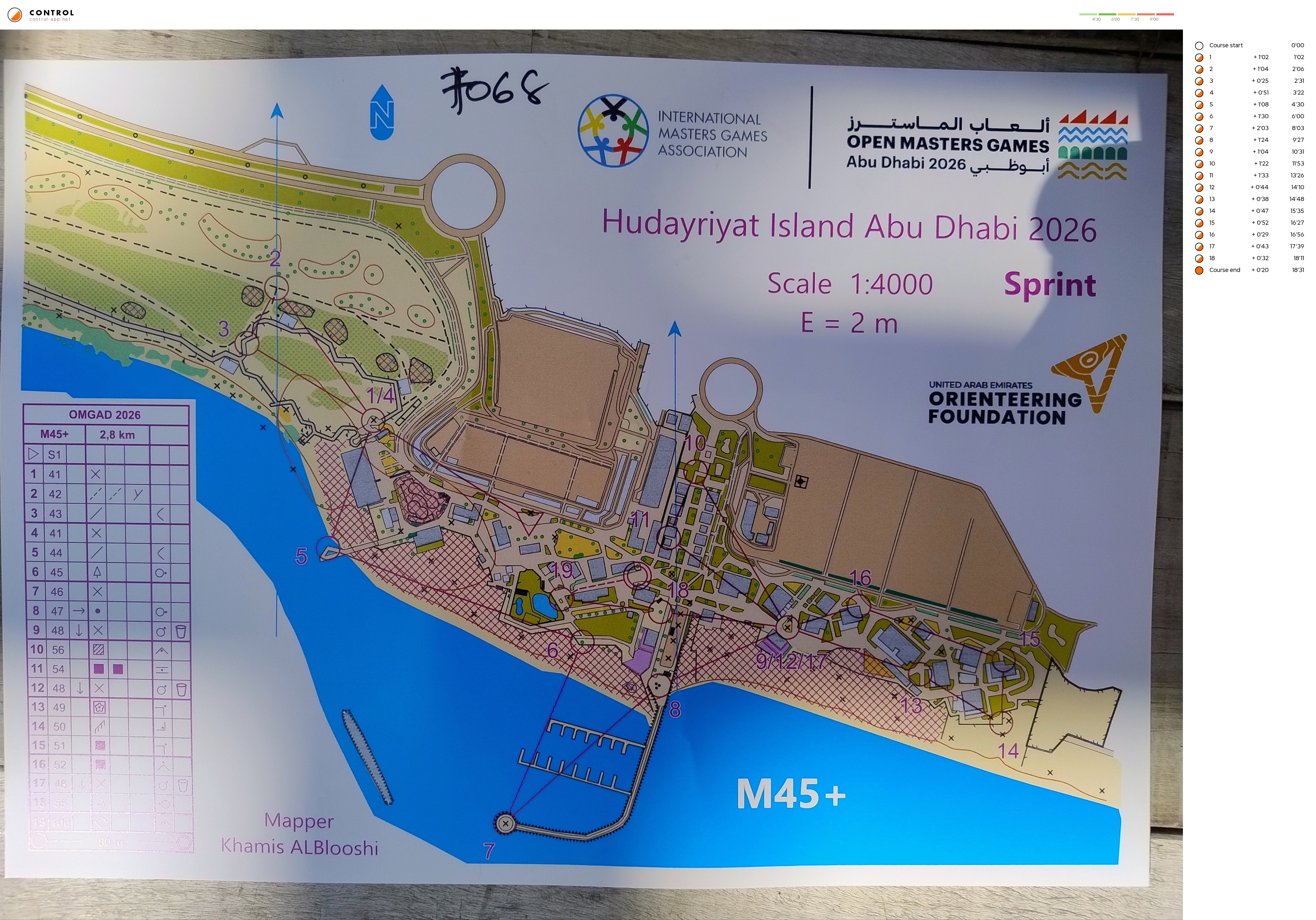 Open Masters Games Abu Dhabi - sprint (08/02/2026)