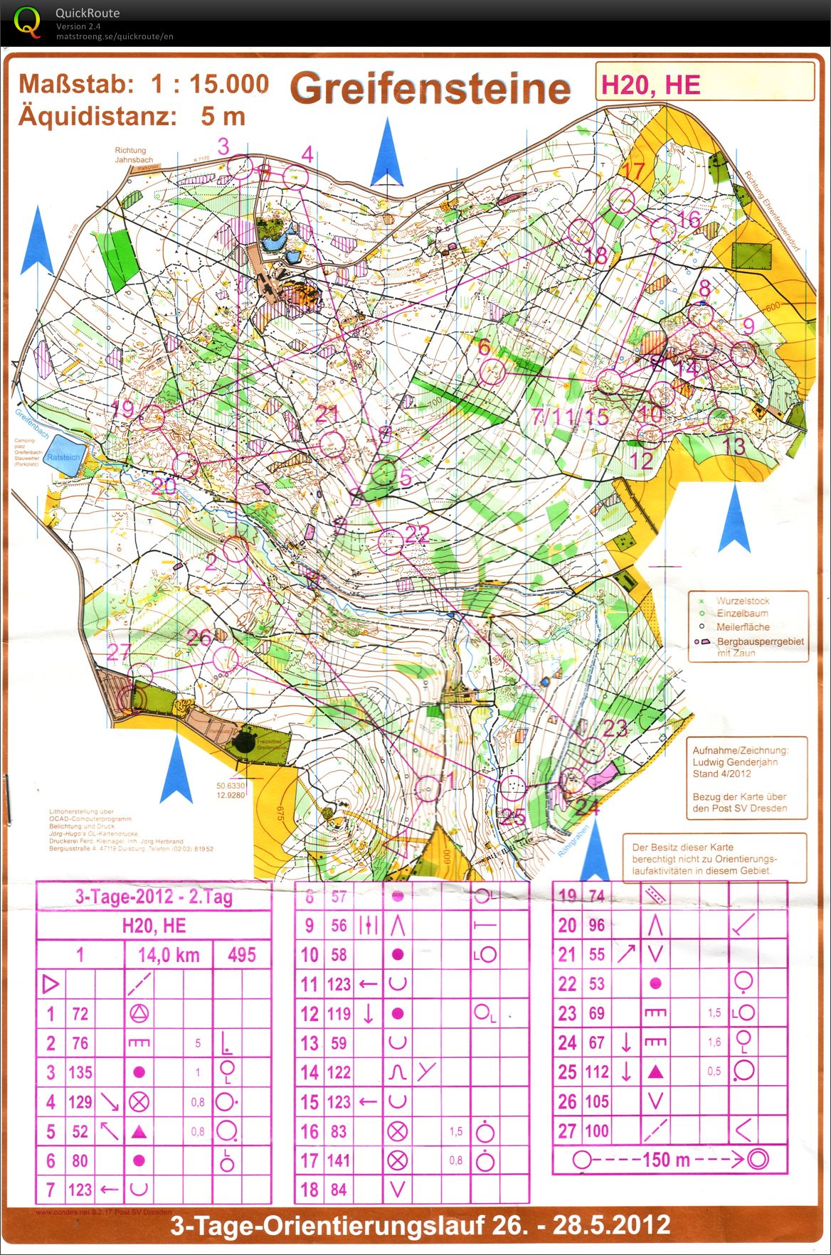 Int. 3-Tage OL Greifensteine - Day 2 (WRE) (27.05.2012)