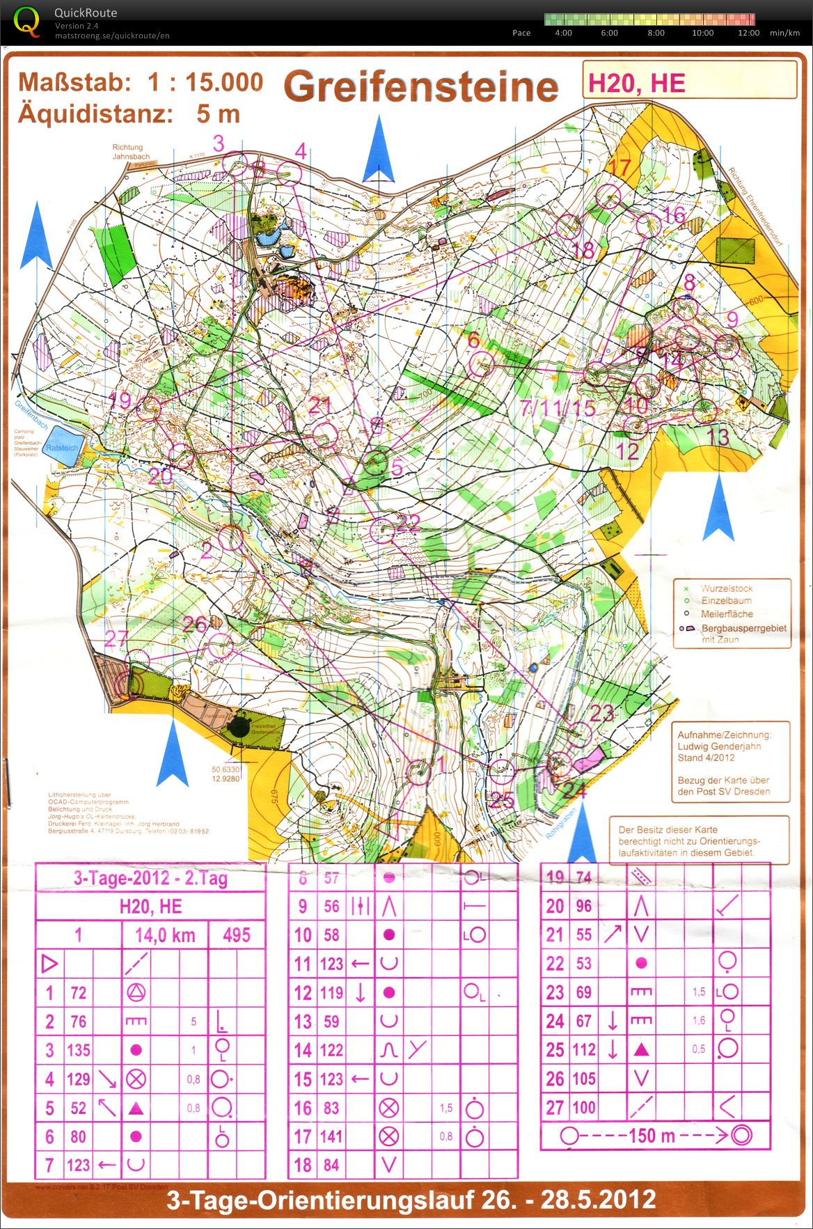 Int. 3-Tage OL Greifensteine - Day 2 (WRE) (27.05.2012)