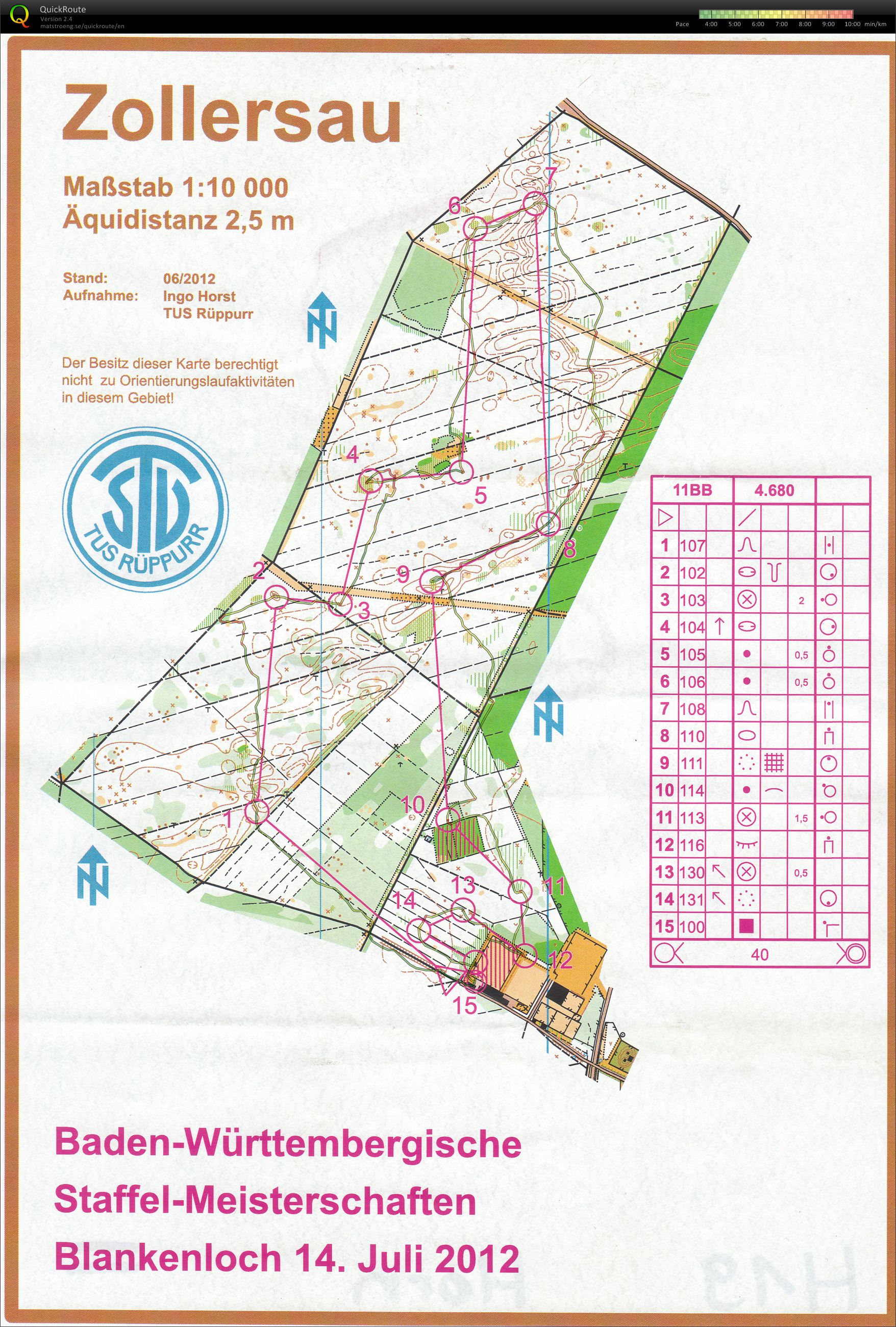 BaWü-Staffel Leg 2 (14/07/2012)