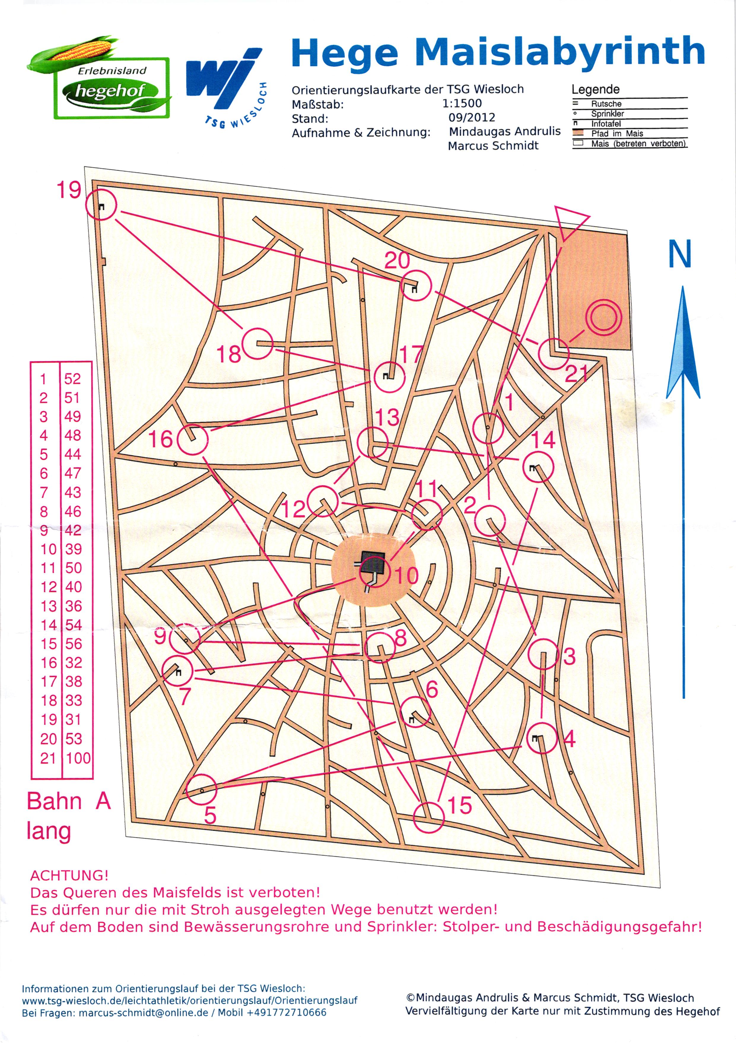 Maislabyrinth-OL Ladenburg, Lang (2012-09-19)