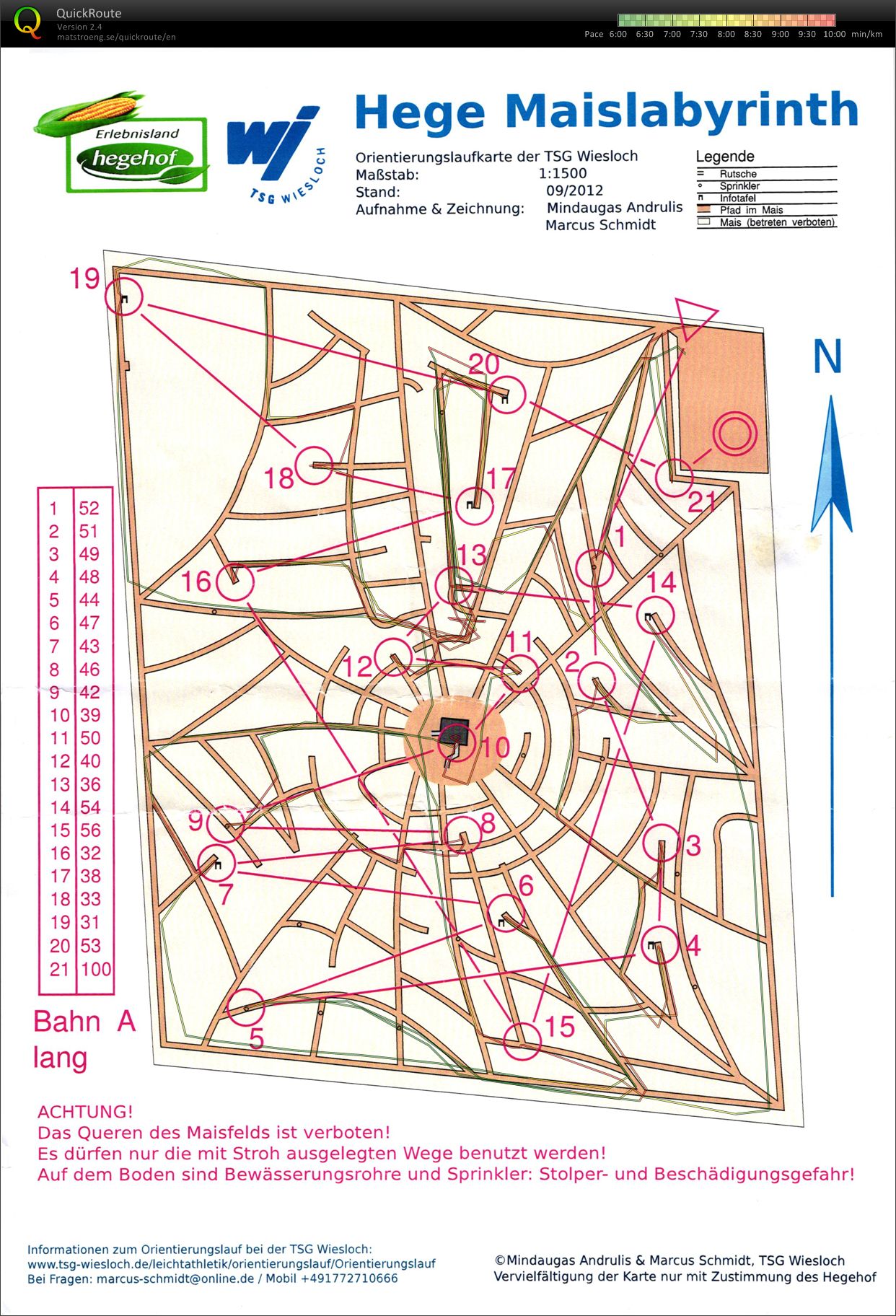 Maislabyrinth-OL Ladenburg, Lang (2012-09-19)