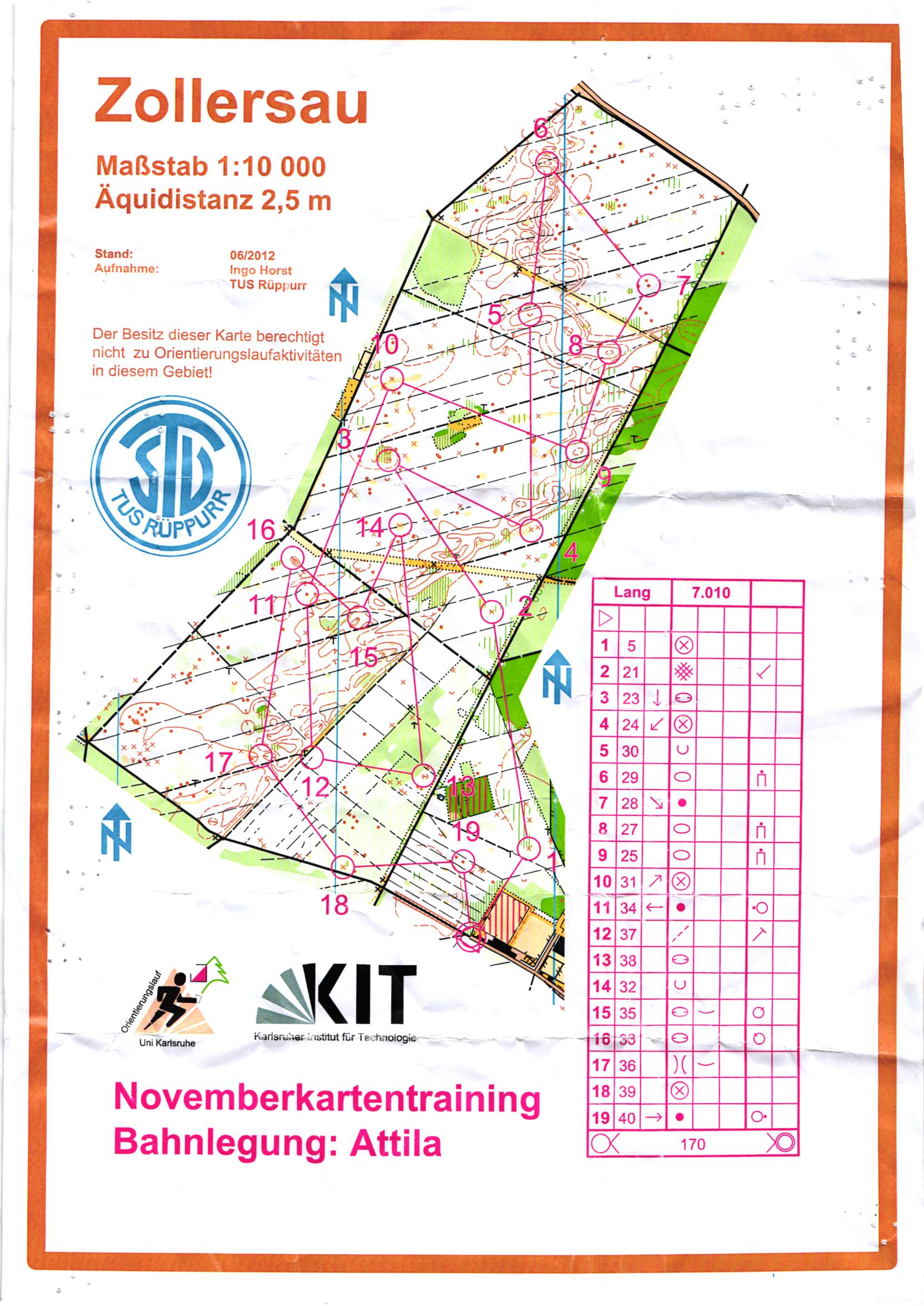 OL-Training Blankenloch (18/11/2012)