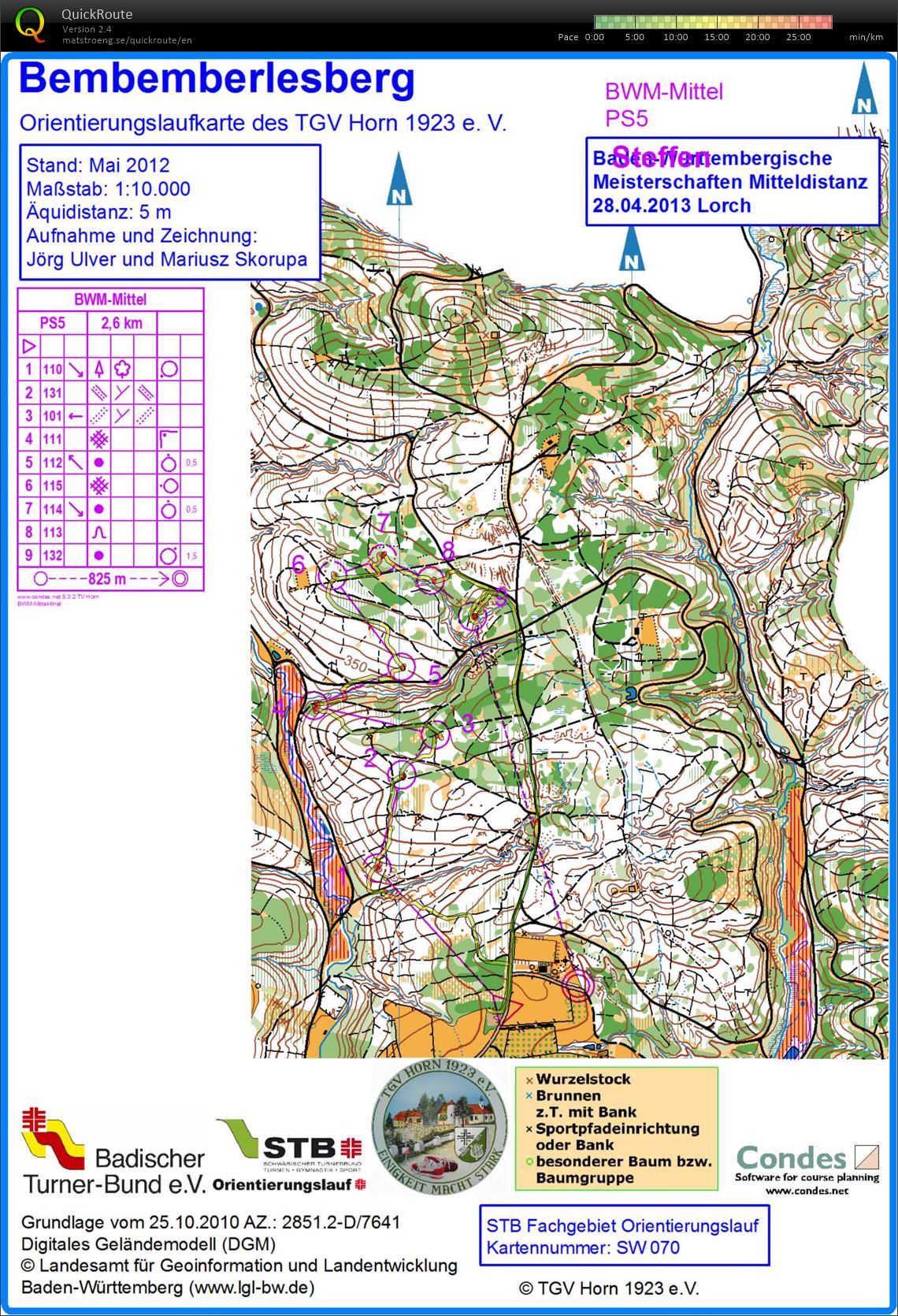 Regional middle distance champs Baden-Württemberg (28/04/2013)