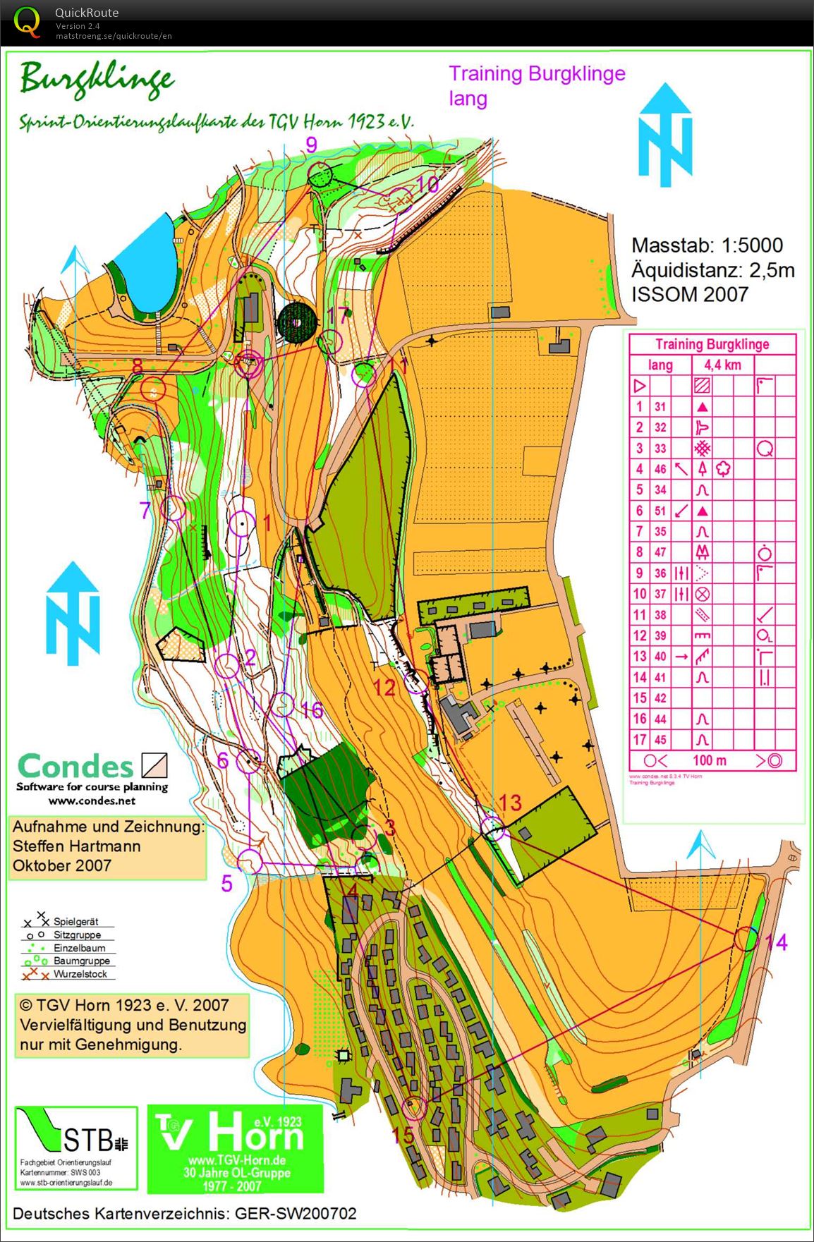 Night-Sprint Burgklinge (2013-12-17)