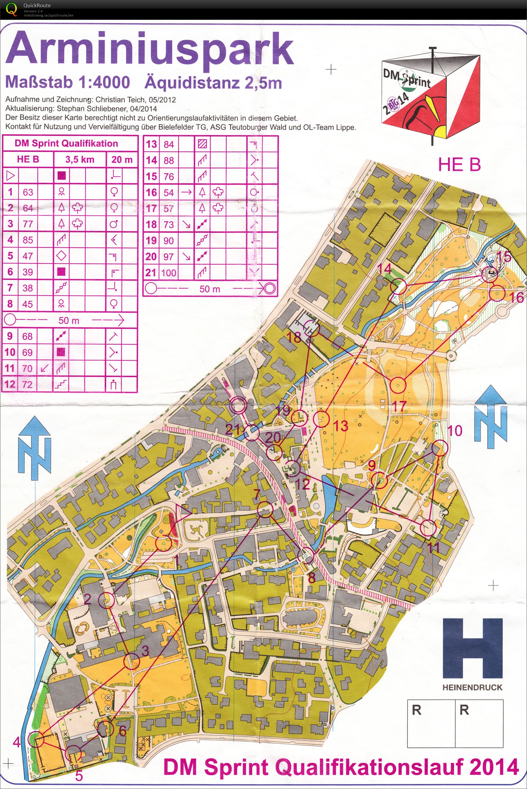 German sprint champs (qualification heat B) (10.05.2014)