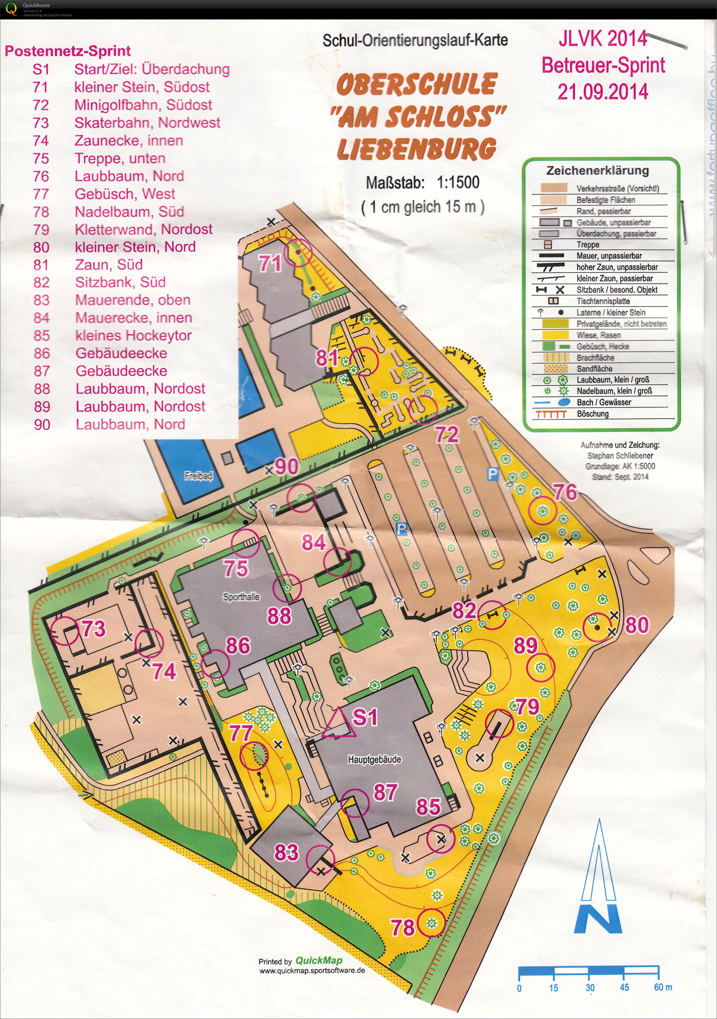 JLVK Betreuersprint (21.09.2014)