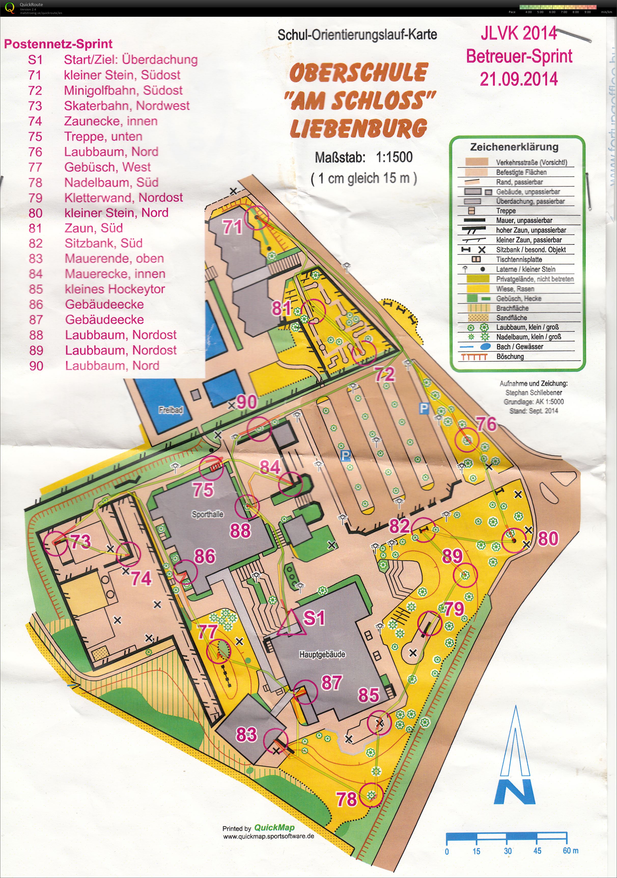 JLVK Betreuersprint (21.09.2014)