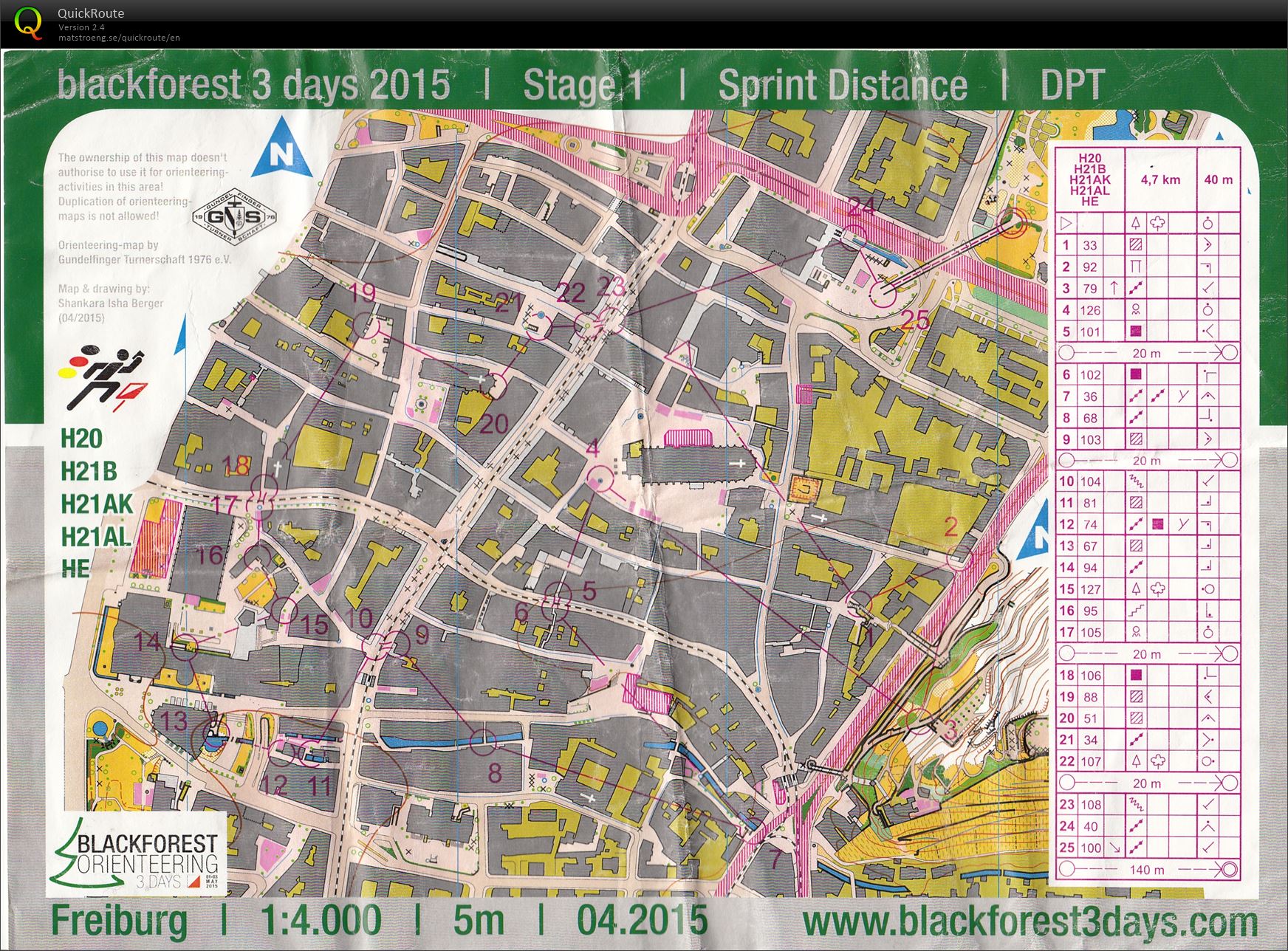 Blackforest3days - Day 1 (Sprint Freiburg) (01/05/2015)