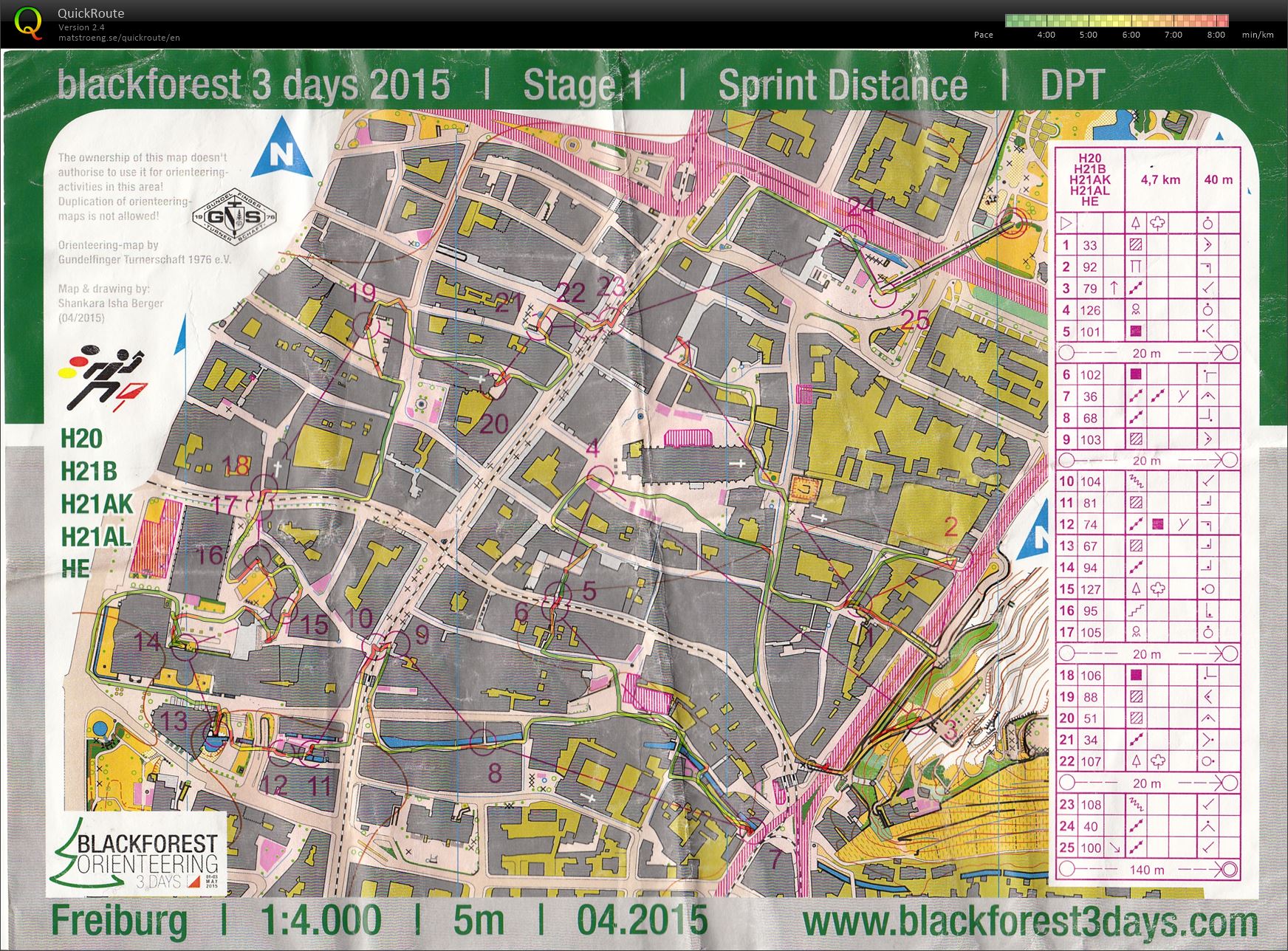 Blackforest3days - Day 1 (Sprint Freiburg) (01/05/2015)