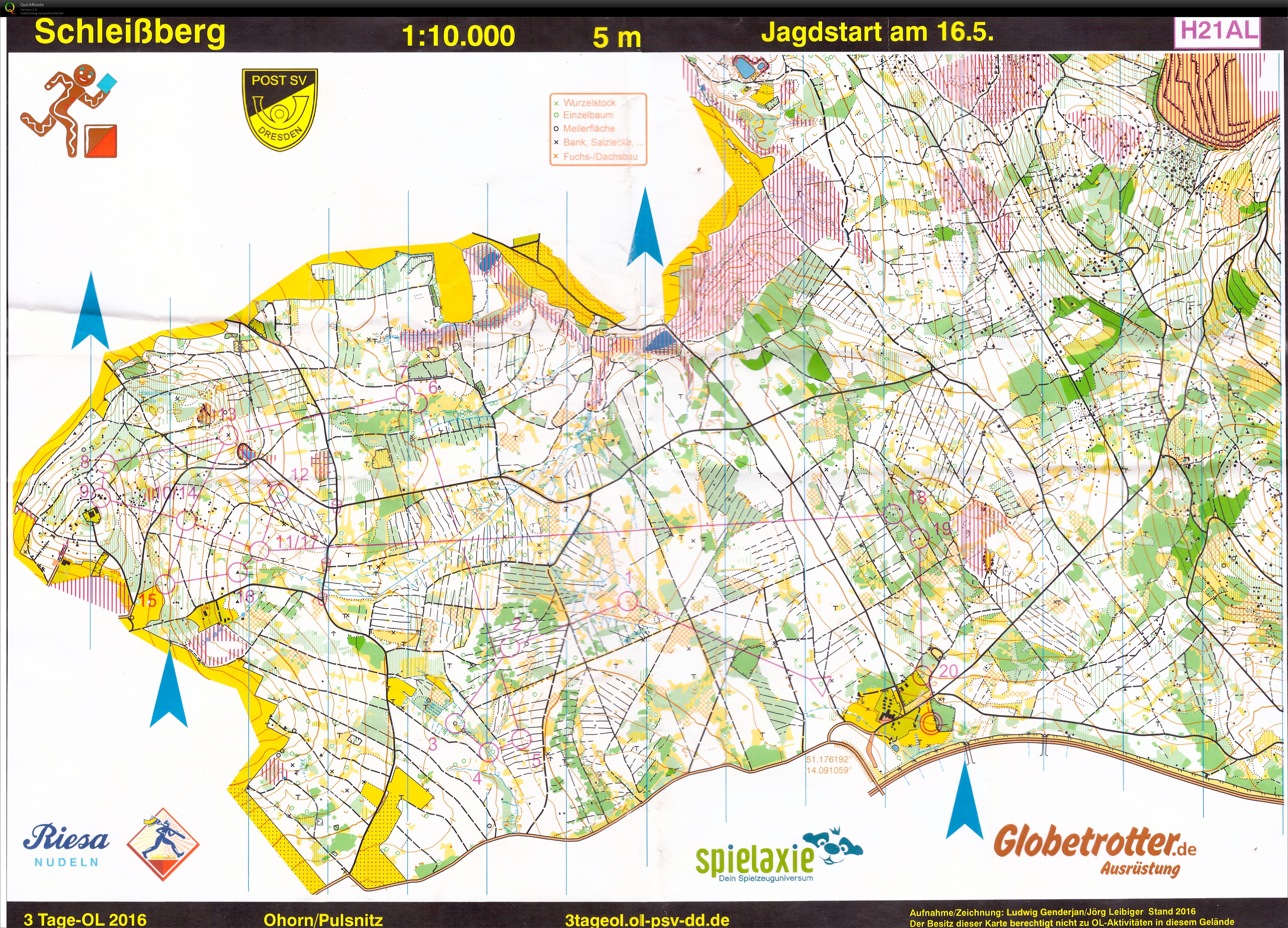 Int. 3-Tage-OL Pulsnitz chasing start (16-05-2016)