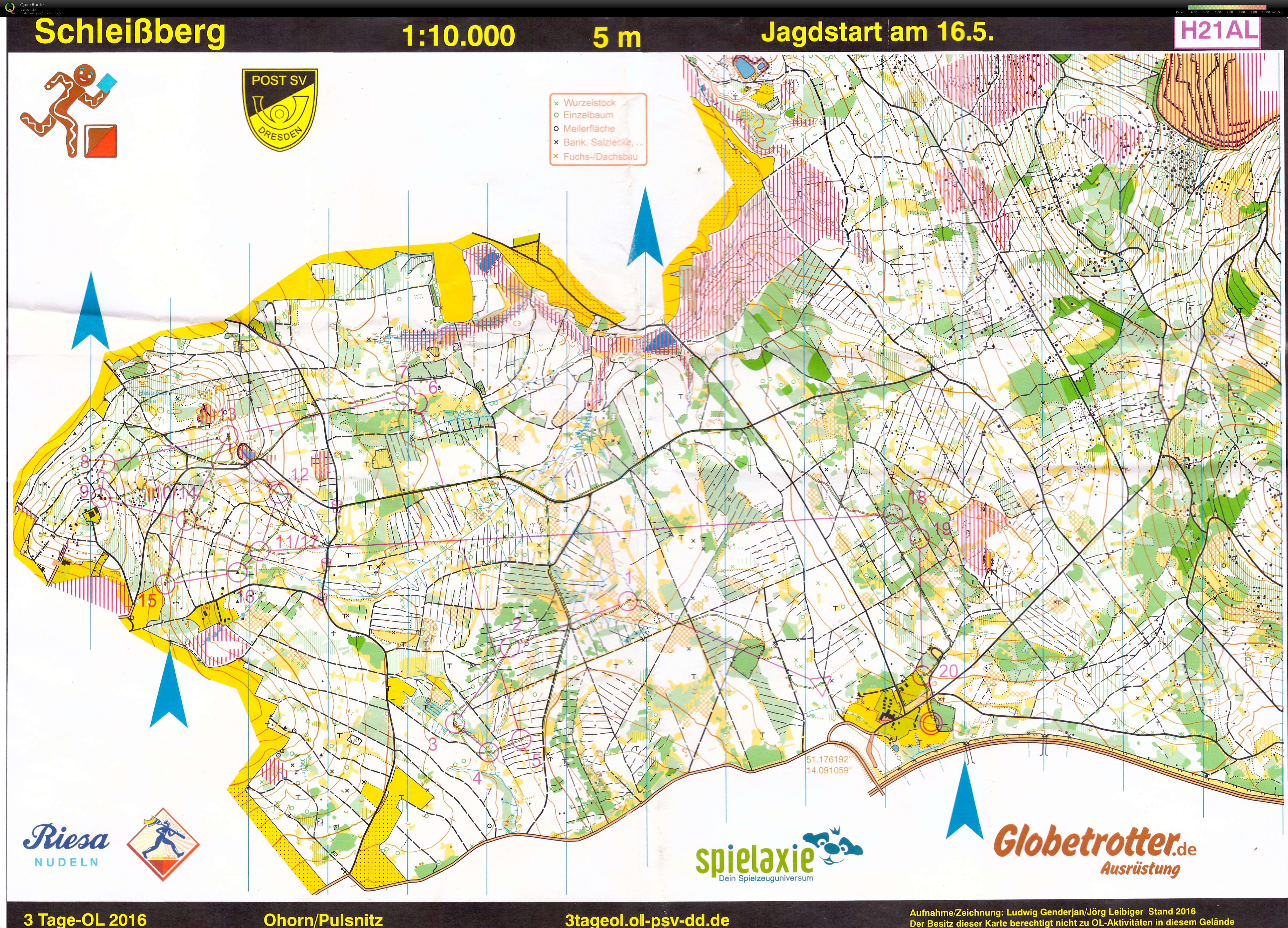 Int. 3-Tage-OL Pulsnitz chasing start (16-05-2016)