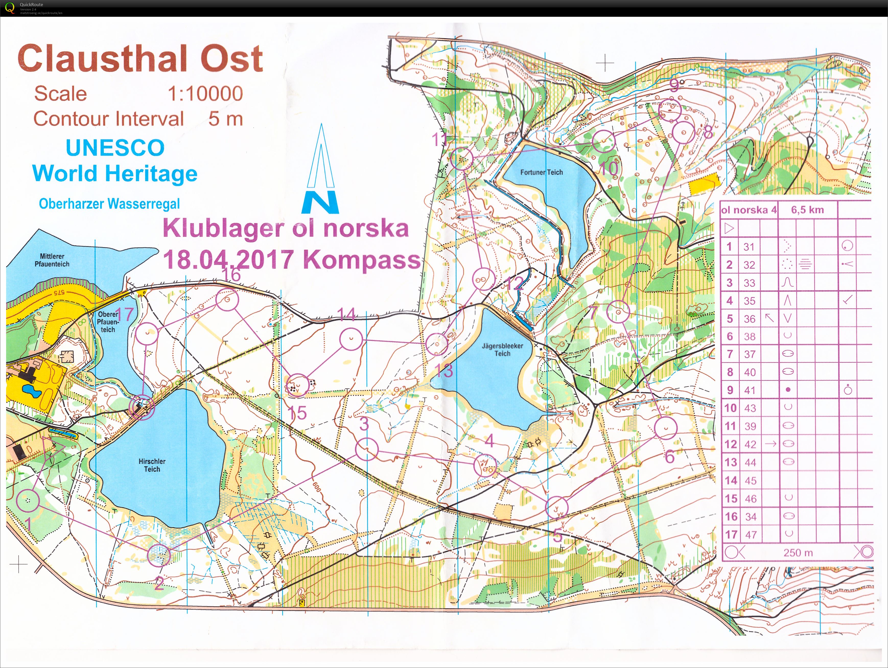 Ostertrainingslager Kompasstraining (18-04-2017)