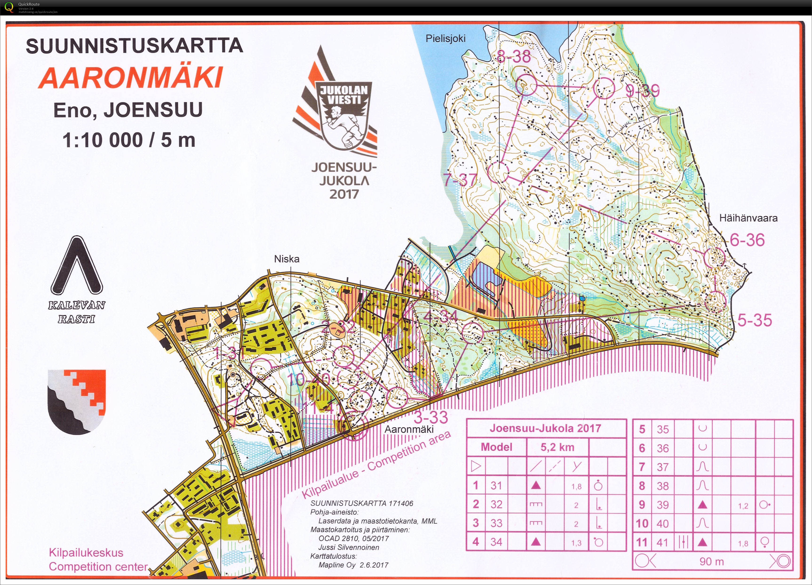 Joensuu Jukola Model Event (17-06-2017)