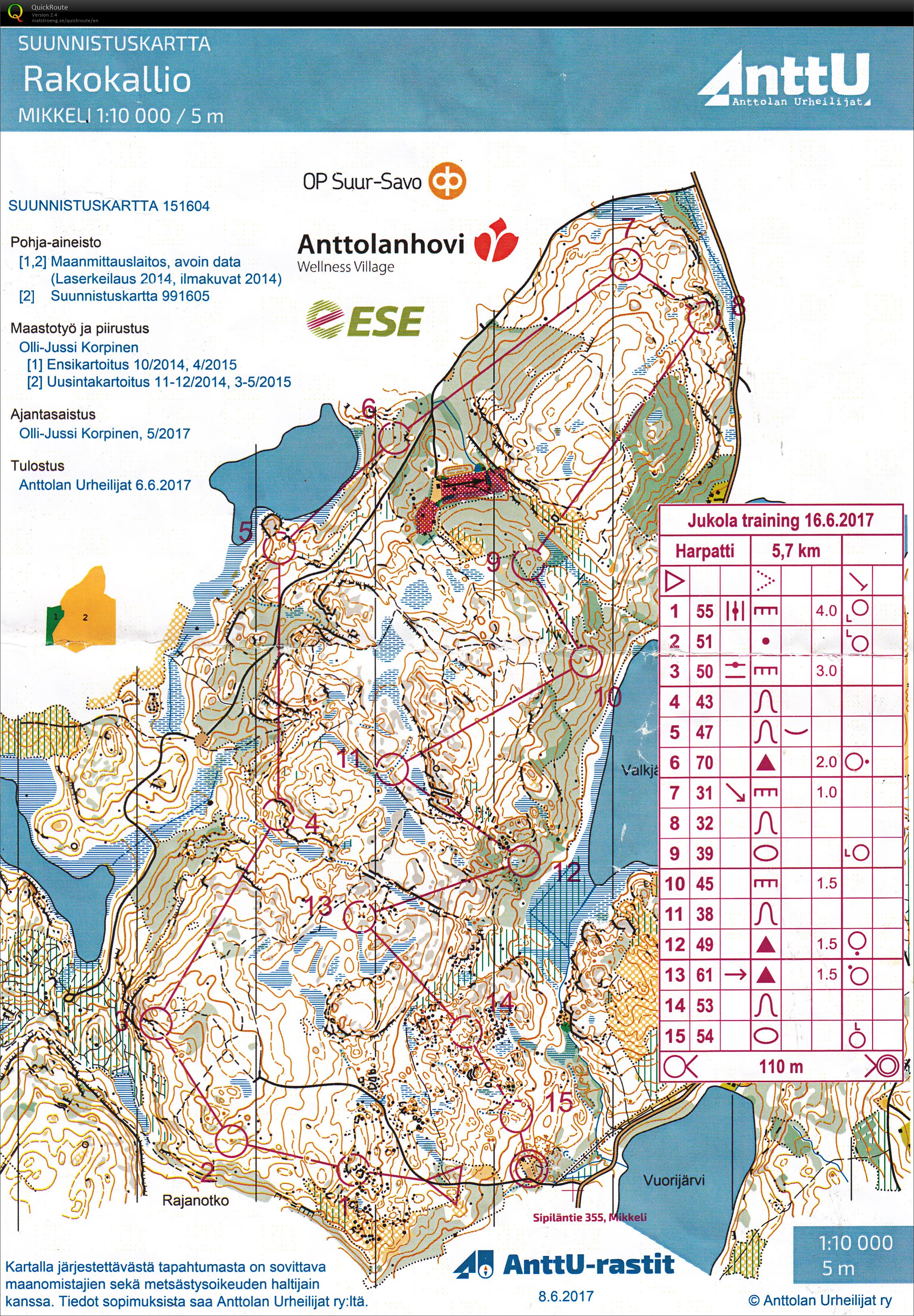 Jukola Training (16.06.2017)