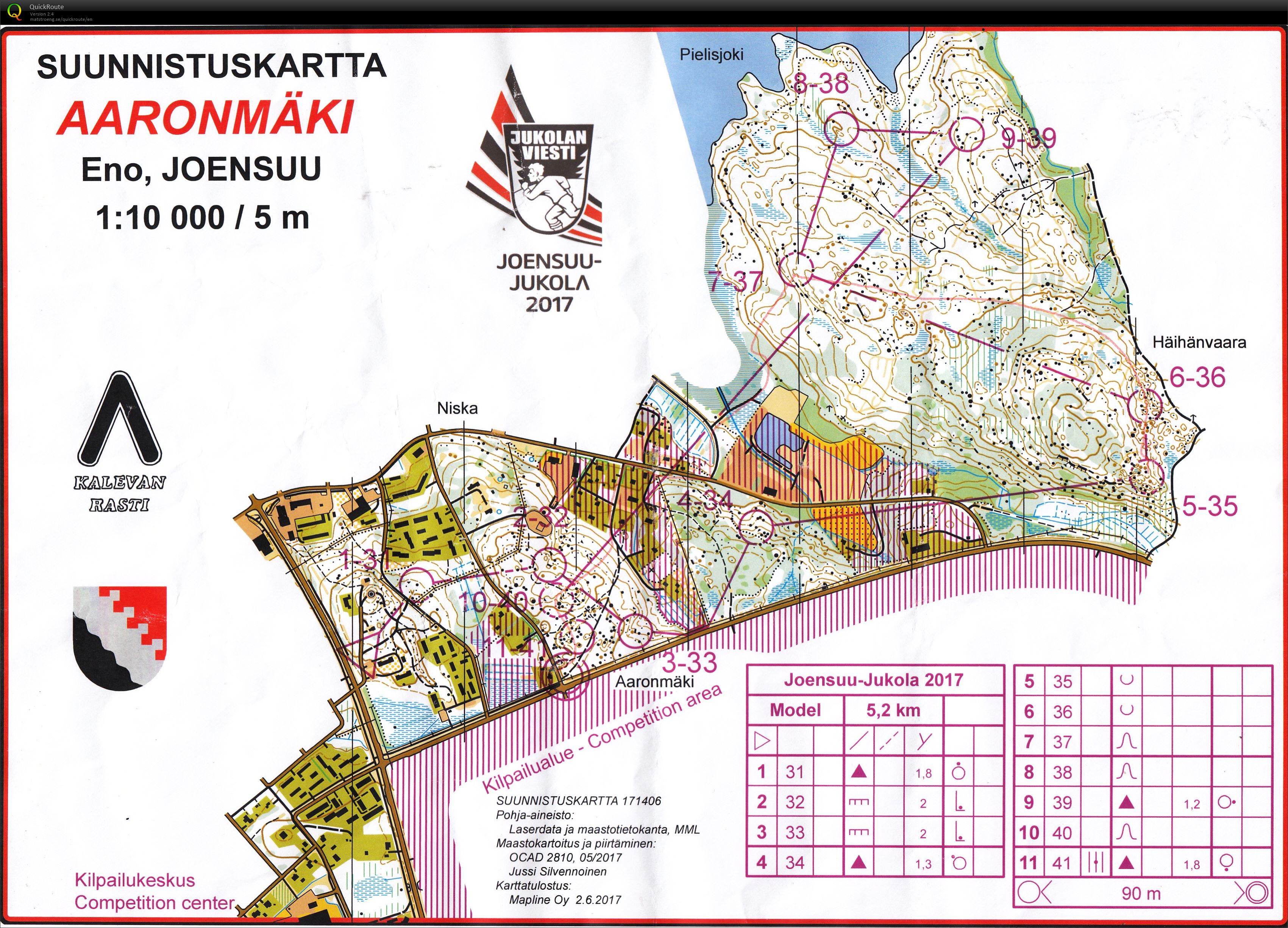 Joensuu-Jukola Model Event (17.06.2017)