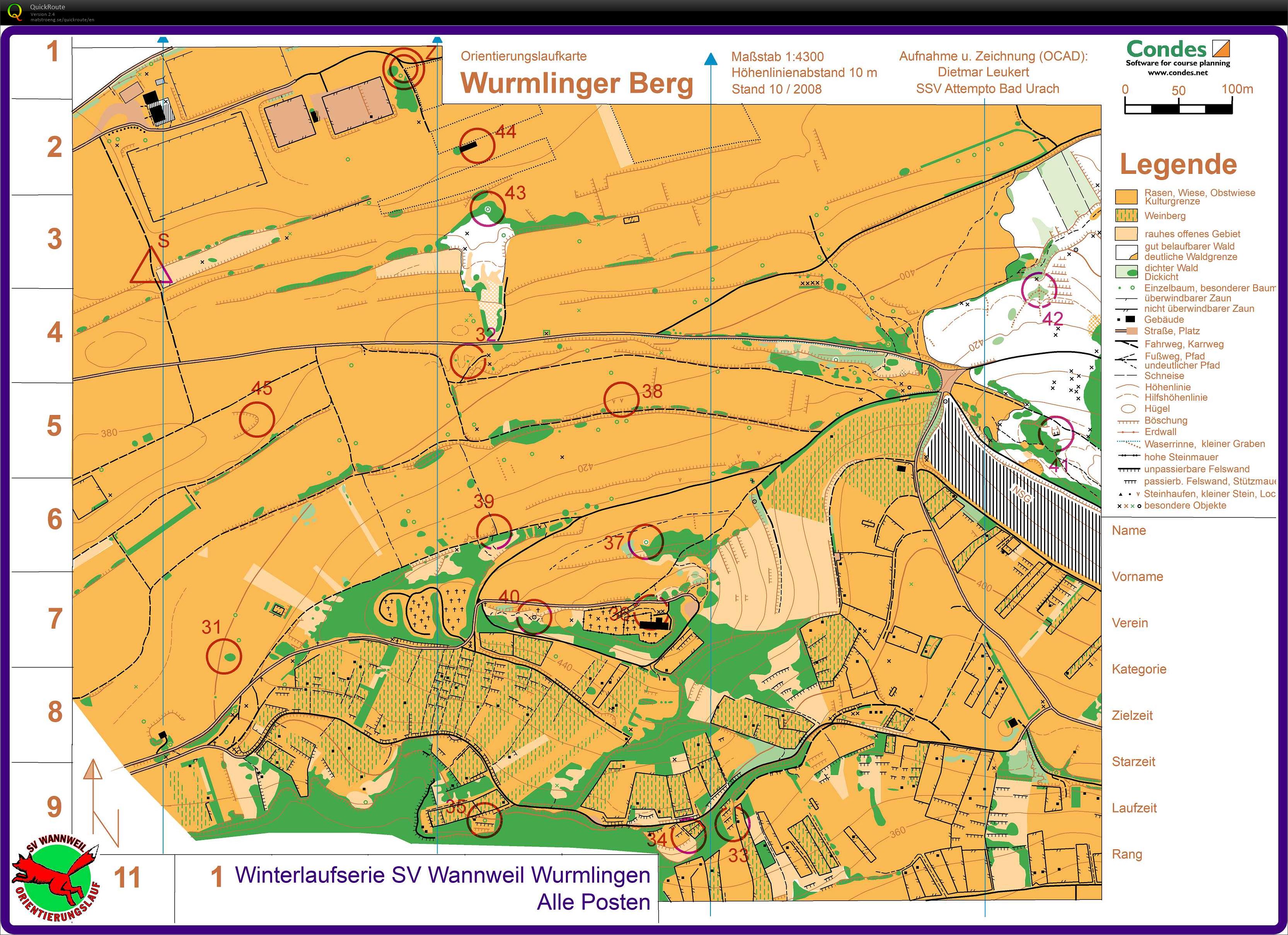 Wurmlingen training collecting controls (21-01-2018)