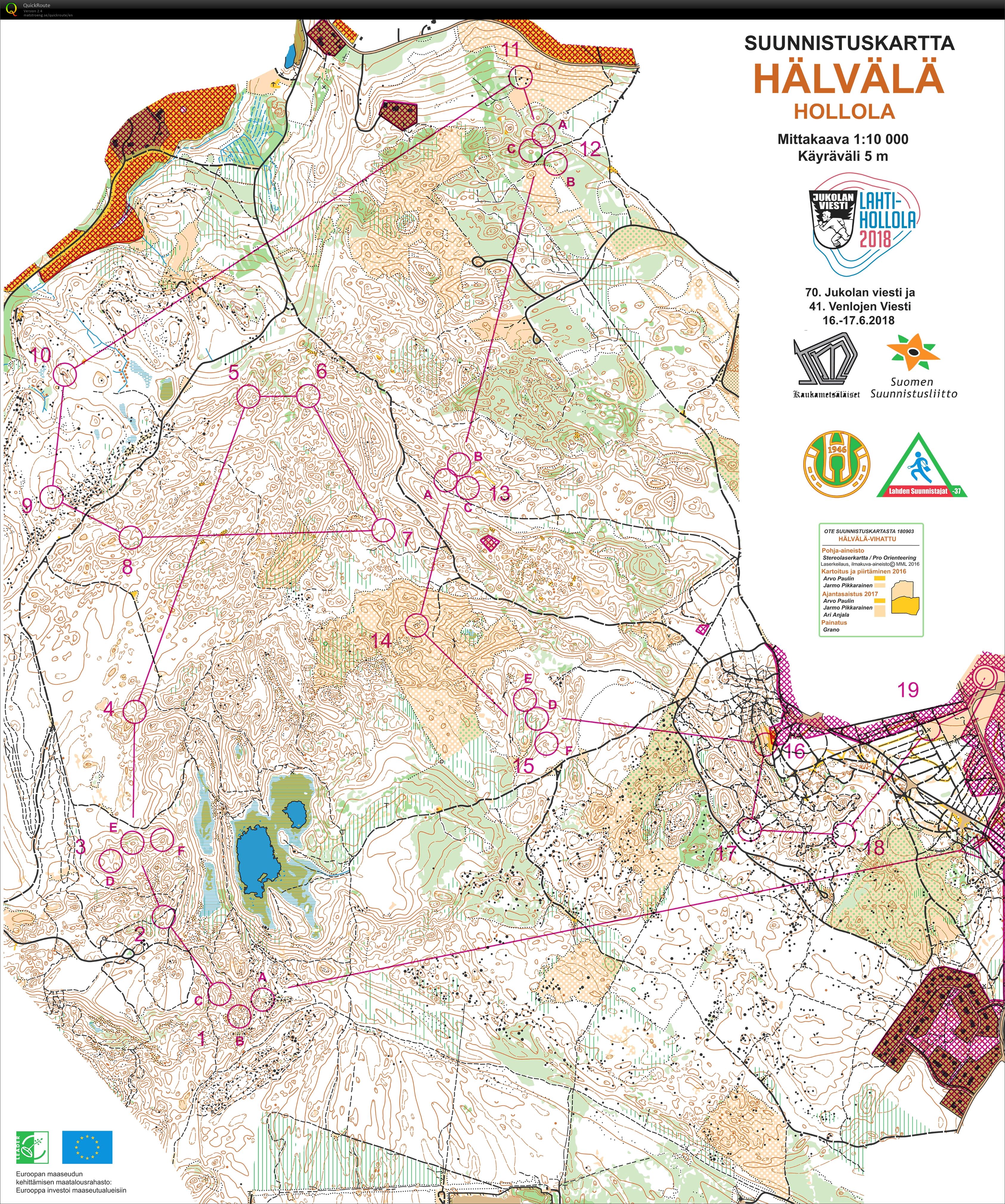 Lahti-Hollola Jukola 2018 (17-06-2018)