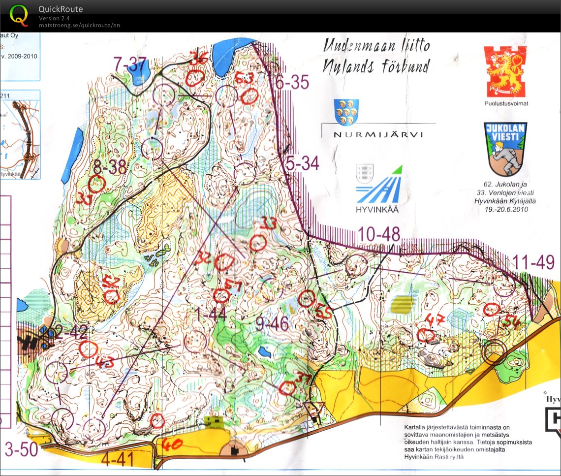 Jukola Training (19-06-2010)